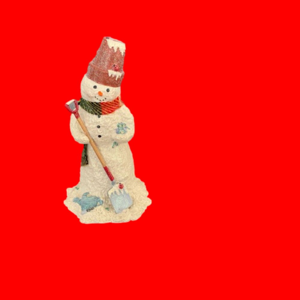 Snowsnickle Garden Snowman Figurine (1998) RARE